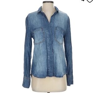 Cloth & Stone Denim Button Down, Size SM